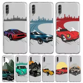 Япония JDM Drift спортивный автомобильный чехол для телефона для Samsung Galaxy A12 A32 A50 A70 A20E A20S A10S A22 A30 A40 A52 A72 5G A02S A04S чехол Samsung A30