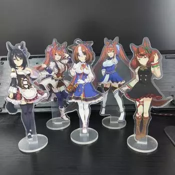 Япония красивая дербиль 15 см персонажи мультфильмов акриловая двухсторонняя подставка модель каваи милая офисная декоративная панель постоянные поклонники записи 1