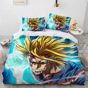 Япония Моя геройская академия комплект постельного белья аниме Todoroki So King Queen Double Twin Size пододеяльники домашний декор аксессуары для спальни 135X200cm-2pcs