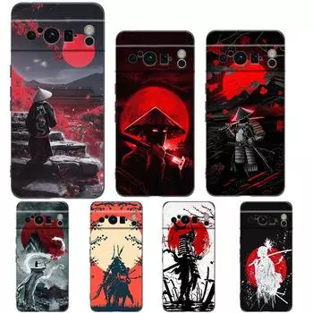 Япония Redsun Samurai Bushido для Google Pixel 8 7 6 Pro 6A 5G черный чехол для телефона мягкая противоударная задняя крышка силиконовый чехол Pixel 8