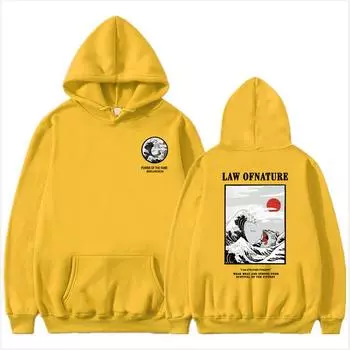 Япония вышивка забавные кошачьи волнистые флисовые толстовки зимние повседневные толстовки в стиле хип-хоп уличная одежда S чёрный