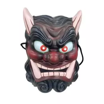 ЯПОНИЯ Маска демона Маска демона Демон Красная маска демона Косплей Костюм Ты [SMILE FACTORY] (красный) (Спасибо Пакет)