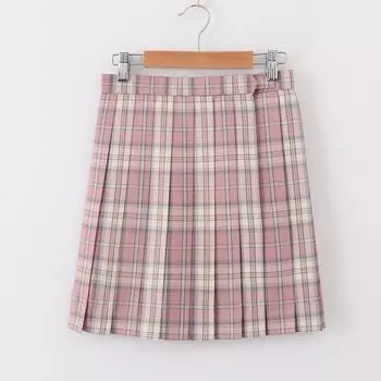 Японская академия Сакура юбка с завышенной талией и плиссированной линией кармана Accessories