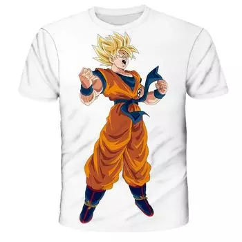 Японская анимация Dragon Ball модная мужская летняя повседневная удобная быстросохнущая дышащая детская футболка XXS-6XL XXS