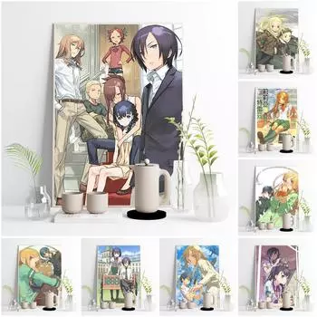 Японская аниме-печать, художественные плакаты, приключенческие комиксы, картины маслом, современные мультяшные настенные наклейки 21cm30cm NoFrame