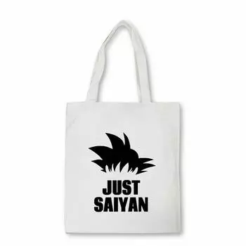 Японская аниме женская сумка Милая девушка Гоку Сумка через плечо сумка-шоппер большой емкости женская сумка холщовая сумка 24*26cm