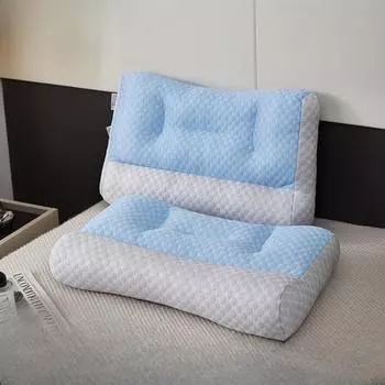 Японская антитракционная подушка Летняя подушка из ледяного шелка Подушка из ледяных бобов Домашняя подушка для шеи, помогающая спать Массажная подушка 48*74cm