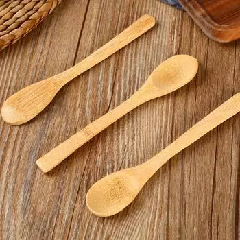 Японская бамбуковая ложка, чайная ложка, против капель, бытовая ложка для меда, мороженого L