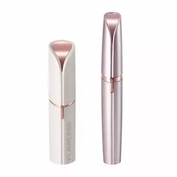 Японская безупречная специальная электрическая бритва для лица из 2 предметов для пушистых нежелательных волос 18-каратного золота чувствительная электрическая [подлинный продукт] Женщины, Волосы, Волосы,