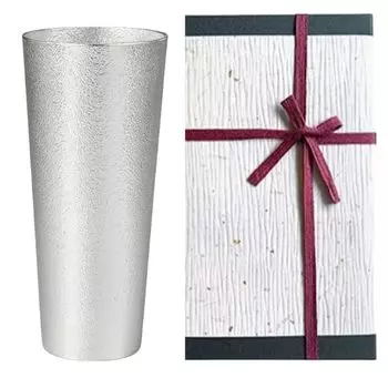 Японская бумажная кружка для пива L 380 мл [упаковка Nousaku] серебряный