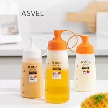 Японская бутылка масла ASVEL, уксус, соевый соус, герметичная пластиковая горшок с заостренным горлышком, кухонный соус, бутылка для выжимания меда, посылка 400ml