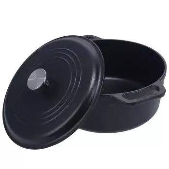 Японская чугунная кастрюля VICTORIA из голландской печи с льняным маслом и крышкой [оригинальный продукт] (7QT)