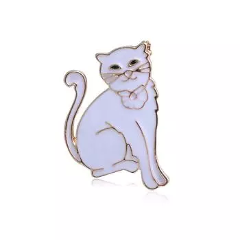 Японская девушка Сердце Милая капающая масляная модная универсальная простая брошь белый