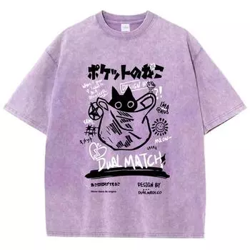 Японская футболка Harajuku Kawaii Cat для женщин, дышащие летние футболки, модные крутые топы, футболки, дышащие футболки S-Xxxl для женщин S