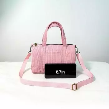 Японская и корейская ретро вельветовая косая сумка Span литературная и простая школьная сумка через плечо Бостонская подушка