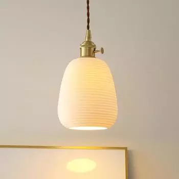 Японская керамическая люстра скандинавская бронзовая спальня кровать кровать дом ресторан магазин гардероб простая внутренняя люстра