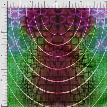 Японская креп-атласная ткань Soimoi с принтом в виде жирафа, 42 дюйма в ярдах 42 Inch Wide - Poly Crepe коричневый