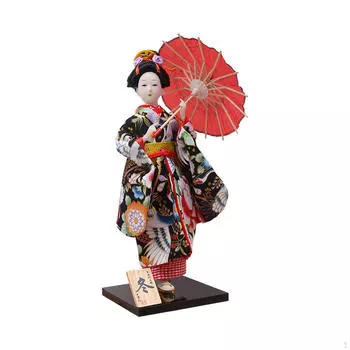 Японская кукла гейша, настольная скульптура, произведение искусства Style C