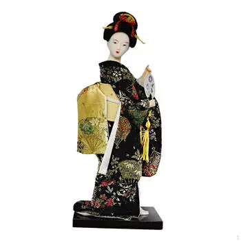 Японская кукла гейша в кимоно, элегантное украшение для дома. Style A