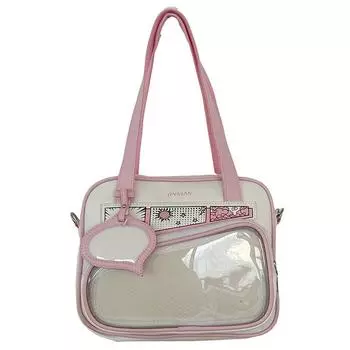 Японская маленькая сумка для еды, сумка для студента, сумка для униформы, двухмерная сумка для девочек, сумка для болеутоляющих, прозрачная сумка через плечо