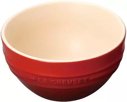Японская миска Le Creuset Rice Cherry подходит для использования в духовке и микроволновой печи, красная, устойчивая, [Авторизованный продукт]
