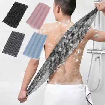Японская мочалка для мытья посуды, нейлоновое полотенце, щетка для спины, полотенца, отшелушивающий скраб, губка для душа, аксессуары для ванной комнаты чёрный