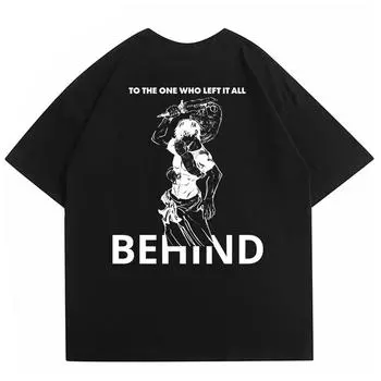 Японская одежда аниме мультфильм Фушигуро Тодзи графическая футболка мужская мода большой размер футболка мужская манга мода футболка женские топы S чёрный