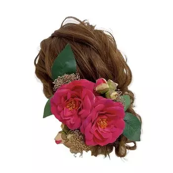 Японская одежда украшение для волос розовая камелия сухоцвет гипсофила церемония выпускной церемония свадьба головной убор кимоно хакама юката свадебный розовый