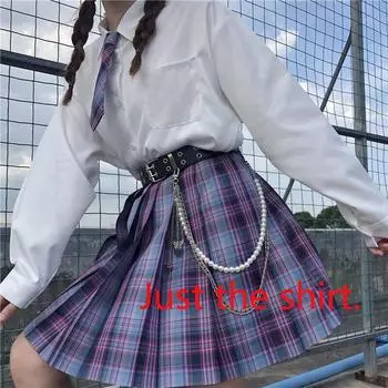 Японская оригинальная униформа для девочек-геймеров Jk, новая женская рубашка XS белый