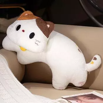 Японская плюшевая игрушка кошка с тремя цветками, милая изогнутая подушка, подушка-кошка, подушка для сна девочки, кукла-кошка 50cm0.65kg