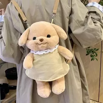 Японская плюшевая кукла, милая кукольная сумка, женская, милая мультяшная девочка, медведь, детский рюкзак, женская хаки