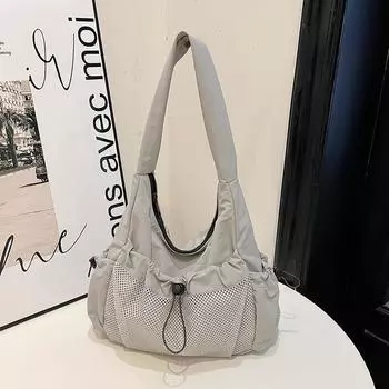 Японская повседневная сумка-мессенджер для женщин, большая вместимость, сумка-почтальон для инструментов, мужская функциональная сумка через плечо, рюкзак для путешествий на открытом воздухе серый