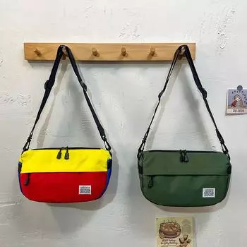 Японская повседневная сумка-мессенджер, модная универсальная спортивная сумка через плечо для мобильного телефона 2024 года, новая модная сумка для пары, дорожный рюкзак чёрный