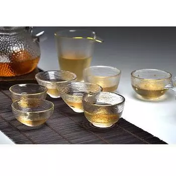 Японская прозрачная шляпа чашка Пномпень маленькая чашка дегустационный чайный набор стеклянный чайный набор