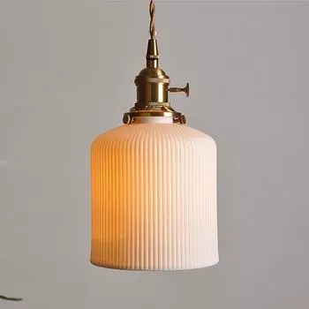 Японская ретро настенная латунь керамическая простая скандинавская веранда бар ручная работа дзен чайная комната спальня изголовье люстра чёрный