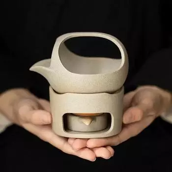 Японская ретро-печь для подогрева чая, керамический держатель для свечей, 3 в 1, курильница с эфирным маслом, жаровня для чая в стиле кунг-фу