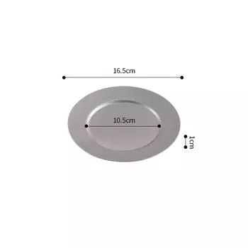 Японская ретро-пластина из утолщенной нержавеющей стали, стейк по-западному, поднос для десертов в ресторане, 1 шт.