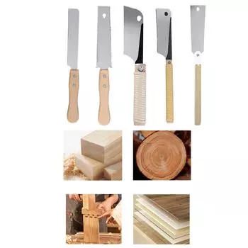 Японская ручная пила для тонкой резки деревообрабатывающего инструмента, эргономичная деревянная ручка из углеродистой стали SK5, дюбельная пила, тянущая пила C