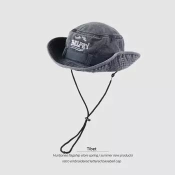 Японская рыбацкая шляпа с вышивкой, белая роза и розовая женская летняя шляпа от солнца и солнцезащитного крема, шляпа для кемпинга и альпинизма на открытом воздухе 56-59cm хаки