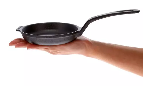 Японская сковорода VICTORIA Inch Skillet SKL204 из чугуна, приправленная [подлинный продукт] 4,8 12,3 см