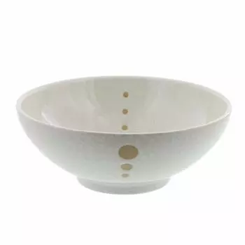 Японская столовая посуда миска для лапши в горошек большая