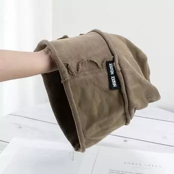 Японская свободная ворсовая шапка для мальчиков, теплая осенне-зимняя шапка с большим обхватом головы, потертая, поношенная, ретро-кепка для девочек One Size