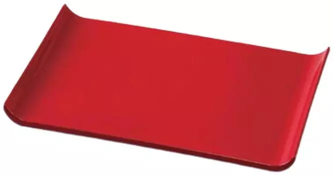 Японская тарелка для сервировки в стиле сервировки Красная Модель номер 874931 Сделано в Японии J-kitchens (Хэйанская тарелка) двусторонний 22,8 см