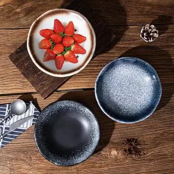 Японская тарелка Керамическая посуда Фруктовая тарелка Западный салат Овощная тарелка Фрукты