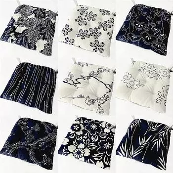 Японская толстая подушка для сиденья, подушка для домашнего стула Suya, зимняя утолщенная подушка для сиденья, подушка для товаров для дома 40x40cm