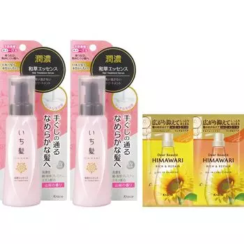 Японская травяная эссенция Ichikami Junno 100 г x 2 в наборе с бонусом Лечение Уход за поврежденными волосами Восстановление | Не требует смывания