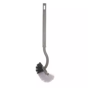 Японская туалетная щетка с длинной ручкой, мягкой щетиной, пластиковая щетка для чистки туалета, без труднодоступных мест, настенная, бытовая щетка для туалета серый