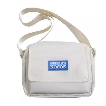 Японская уличная фотография, простая и универсальная сумка-мессенджер для женщин, для отдыха, спорта, нейтральная маленькая сумка для мужчин, студентов, мобильный телефон Tide белый