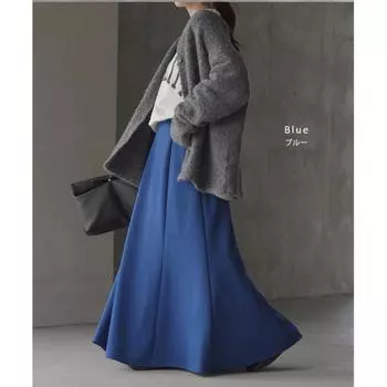 Японская универсальная эластичная высокая талия однотонная большая юбка юбка осень one size fits all