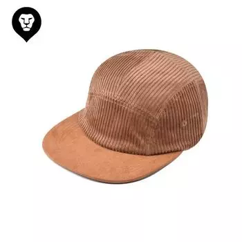 Японская вельветовая ретро-бейсболка с плоским краем, подходящая по цвету, мягкая верхняя часть для мужчин и женщин, повседневная кепка с короткими полями для активного отдыха Adjustable бежевый
